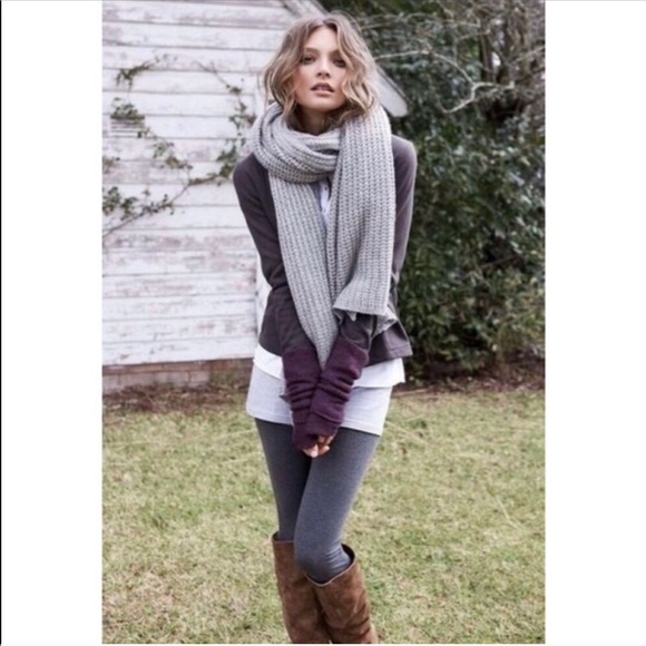 Fleeced lined leggings Grey | plus sized - Picture 2 of 4